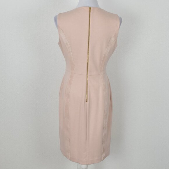 Calvin Klein Sheath Fitted Dress Pink - 10 - Picture 6 of 8